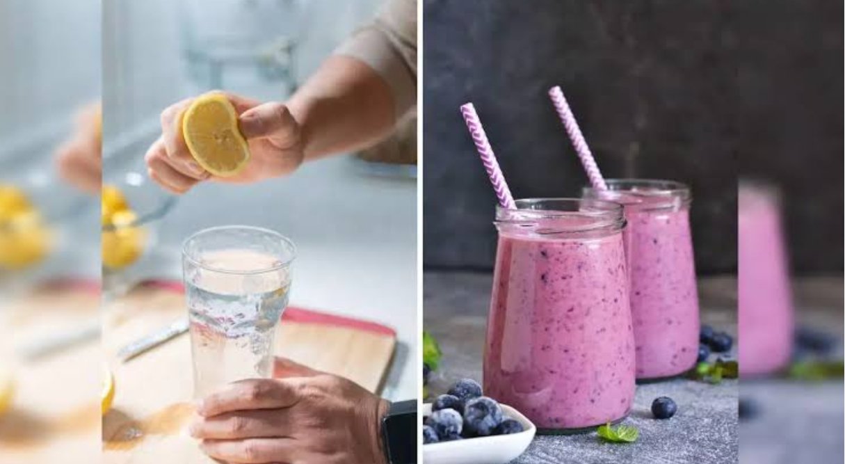 Healthy morning drinks